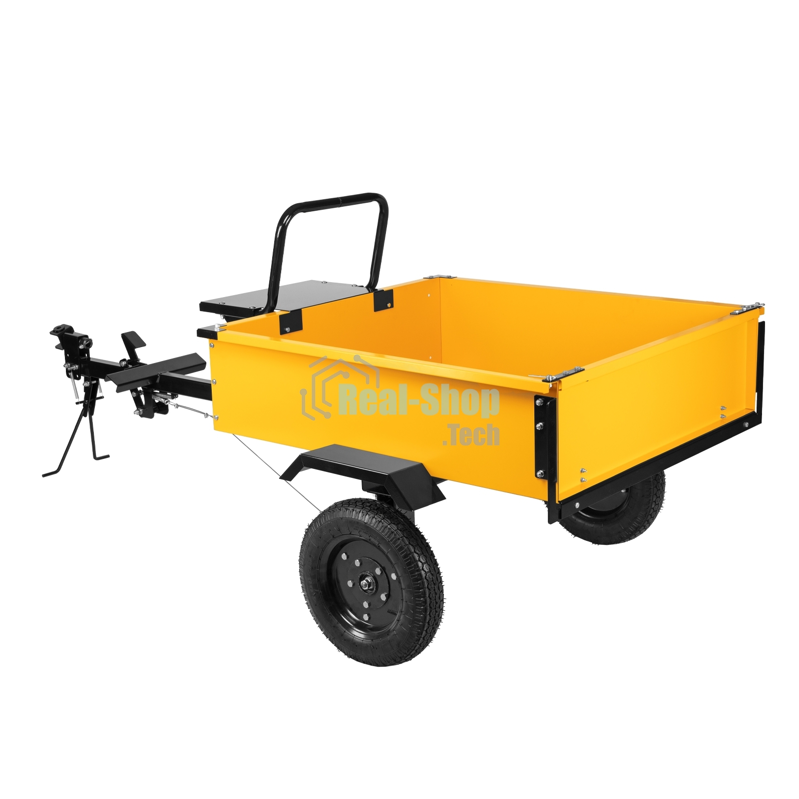 Прицеп для мотоблока Denzel TT-500, оцинк., груз. 500 кг, рег. сцепка, колеса 4.00-10, в упаковке