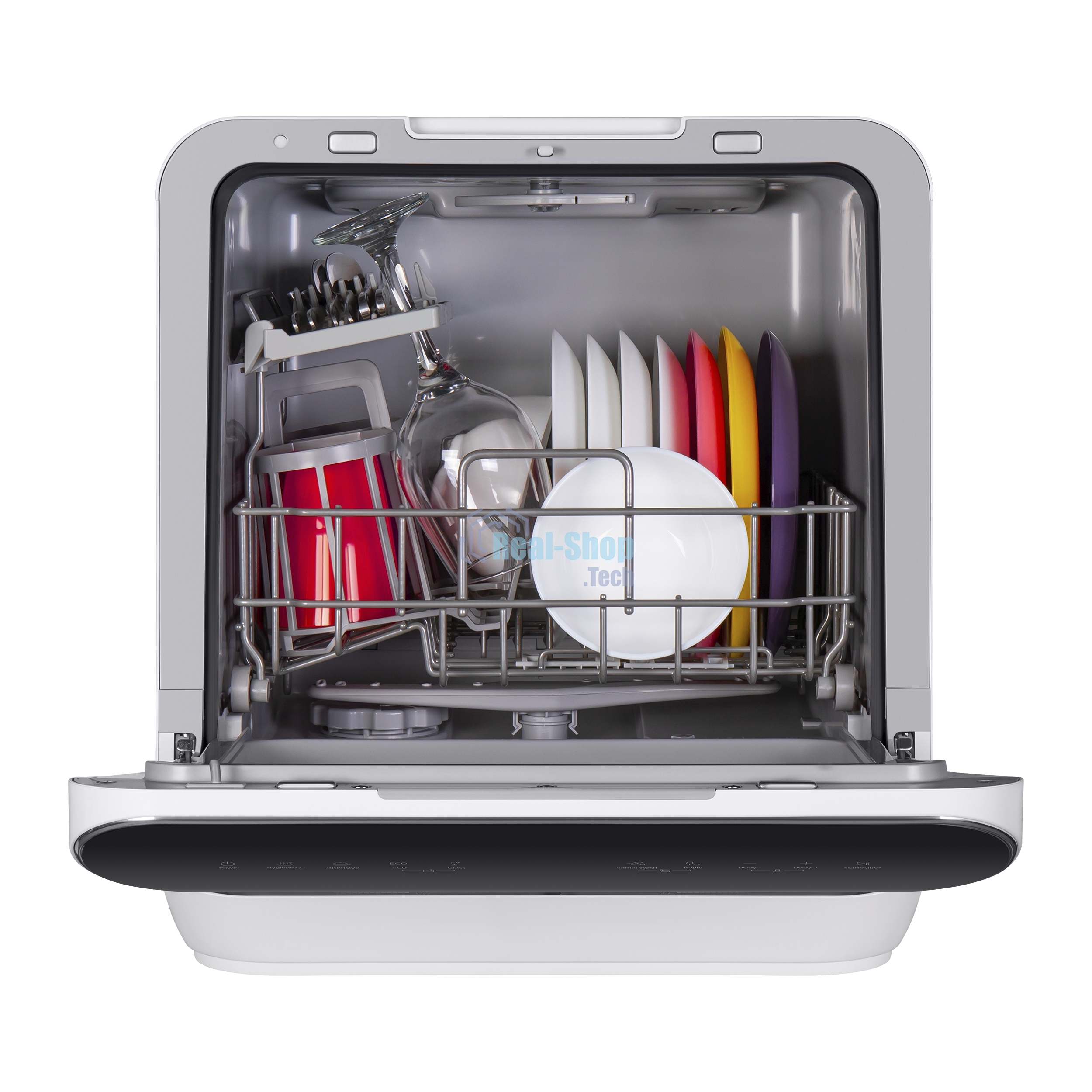 Посудомоечная машина Maunfeld MWF07IM, белый, 42 см, 3 компл., 58 дБ, класс B