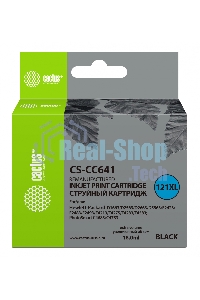 Картридж струйный Cactus CS-CC641 №121XL черный (18 мл.) для HP DJ D1663/D2563/D2663/D5563/F2423/F2483