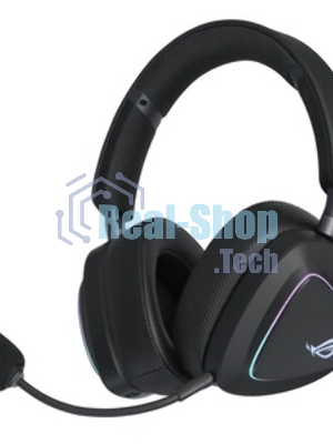 Гарнитура ASUS ROG Delta II чёрный, беспроводная + проводная, Bluetooth, подсветка
