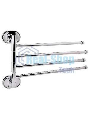 Полотенцедержатель поворотный Potato Genus P2914 четверной, хром
