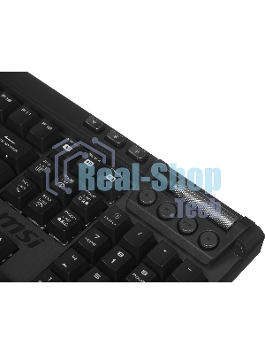 Клавиатура MSI STRIKE Pro W Silent механическая серый/черный USB Multimedia for gamer LED (подставка для запястий) (S11-43RU210-CLA)