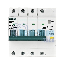 АВДТ 3P+N 25А 30мА AC х-ка C ДИФ-103 4.5кА