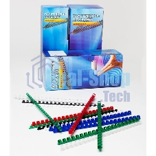 Пружины для переплета пластиковые Office Kit 14 мм (на 91-110 листов) черный (100 шт) (BP2040)