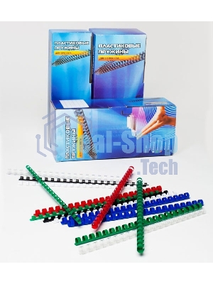 Пружины для переплета пластиковые Office Kit 14 мм (на 91-110 листов) черный (100 шт) (BP2040)