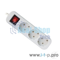 Удлинитель Defender S350 белый 5.0 м, 3 розетки 