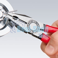 Пассатижи KNIPEX 0302180 180 мм ручки с двухцветными многокомпонентными чехлами