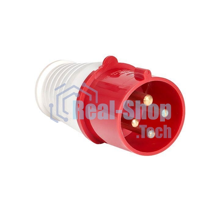 Вилка эл. каб. 16А 3P+РЕ 380В IP44 (014) EKF ps-014-16-380