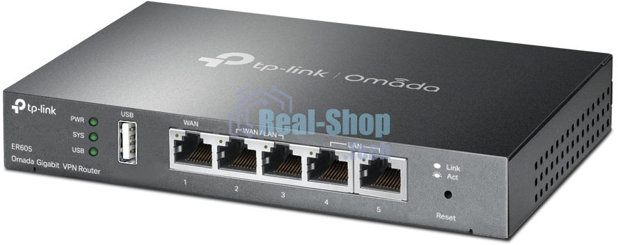 Роутер TP-Link SafeStream ER605 10/100/1000BASE-TX черный