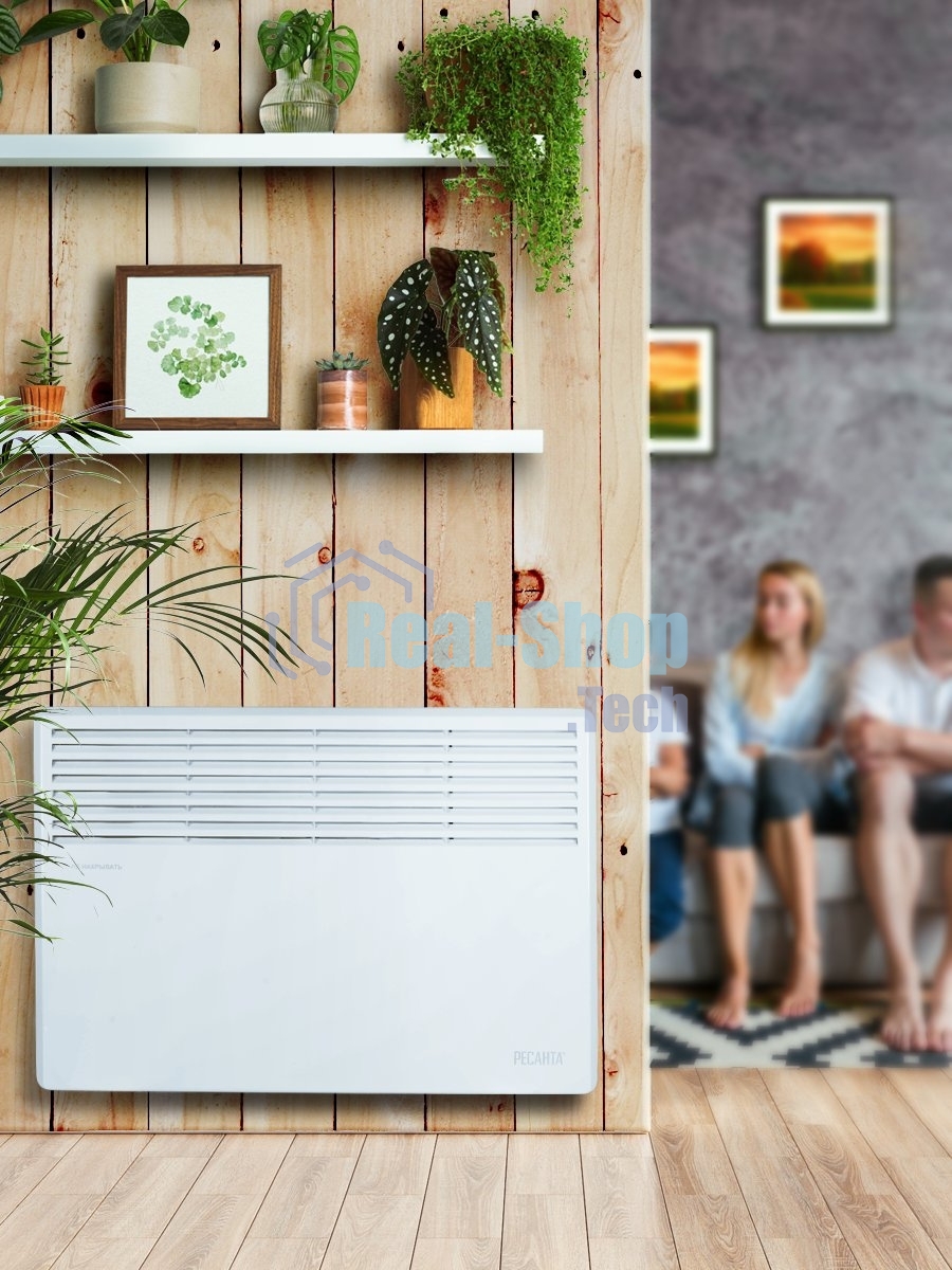 Конвектор Ресанта ОК-1600 белый, 1600 Вт, 20 м2, термостат