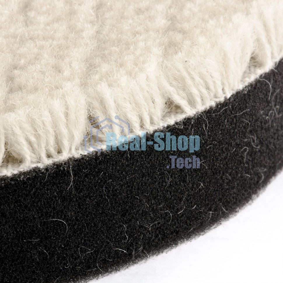 Насадка Matrix полировальная под липучку, 125 мм короткая плетеная шерстяная нить