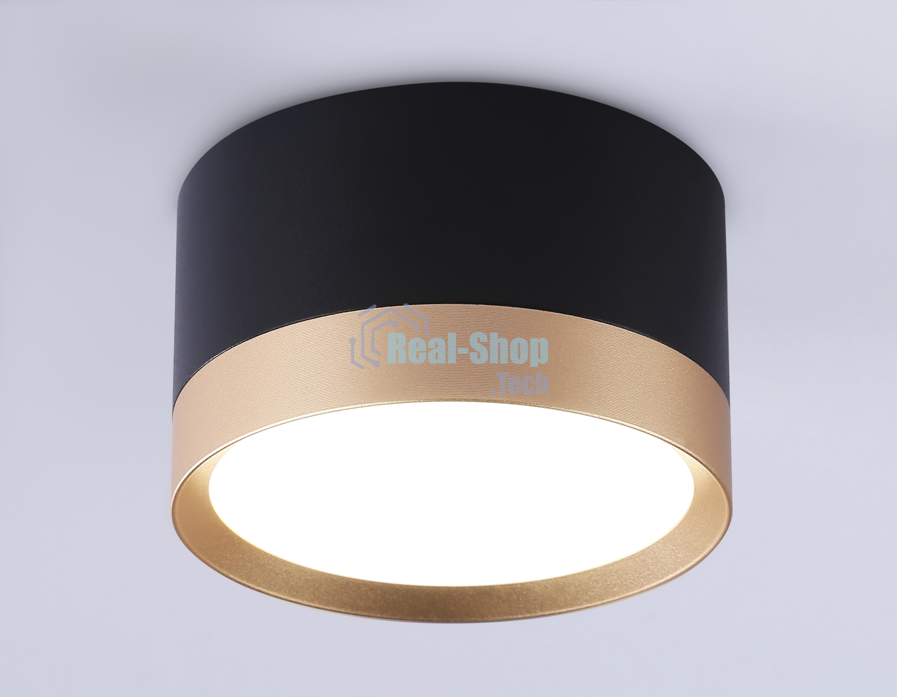 Светильник Ambrella light TN52359 BK/GD черный/золото GX53 max 12W D82*50