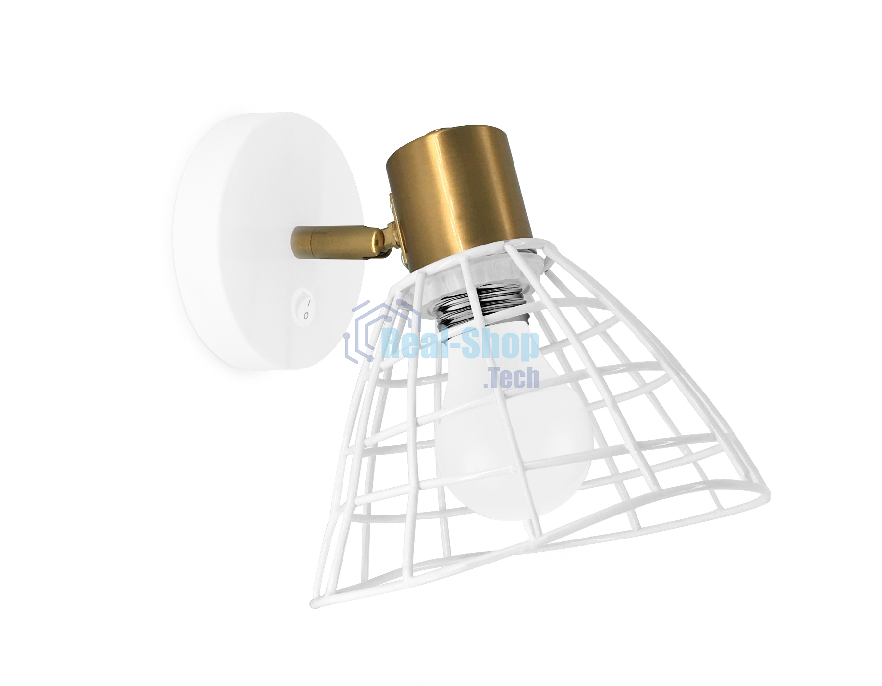 Светильник Ambrella light TR8600 WH/GD белый/золото E27 max 40W 154*145*205