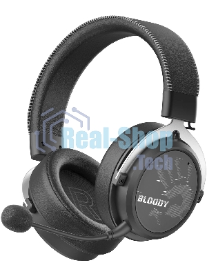 Гарнитура Bloody MR590 Sports чёрный, беспроводная + проводная, Bluetooth, до 35 ч