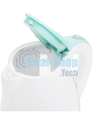 Чайник электрический Blackton Bt KT1702P белый/зеленый, 1.7 л, 2200 Вт, скрытый нагревательный элемент