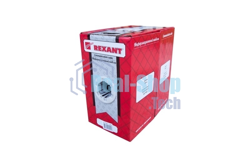 Кабель витая пара Rexant FTP 4PR 24AWG, cat.5e наружный (OUTDOOR) (бухта 305м) (в коробке)