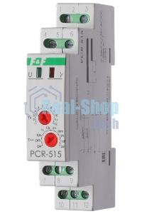 Реле времени PCR-515 (задержка вкл. 230В 2х8А 2перекл. IP20 монтаж на DIN-рейке) F&F EA02.001.006