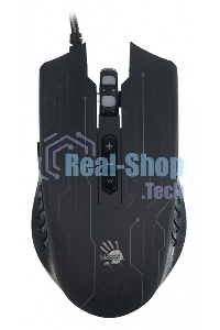 Мышь проводная A4Tech Bloody Q82 черный, 3200 dpi, USB, кнопки - 8