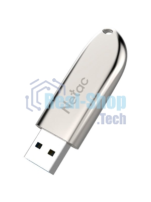 Флешка USB Netac U352 128Gb NT03U352N-128G-20PN, USB 2.0, с колпачком, металлическая