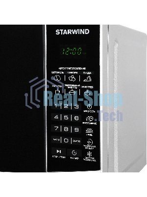 Микроволновая печь Starwind SMW3120 серебристый/черный, 20 л, 700 Вт, переключатели - сенсор