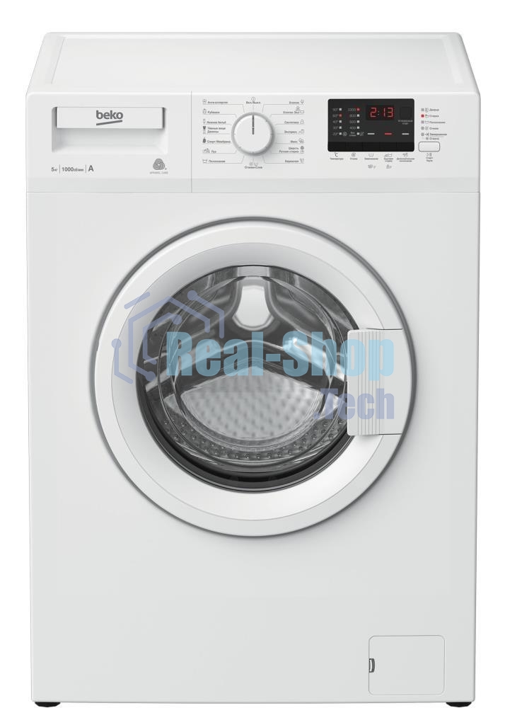 Стиральная машина Beko WRE55P2BWW белый, загрузка фронтальная 5 кг, 1000 об/мин, класс A