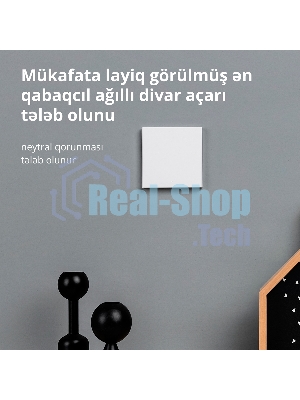Выключатель умный Aqara Smart wall switch H1 ((with neutral, single rocker) WS-EUK03