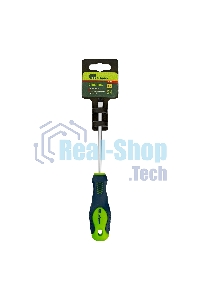 Отвертка Сибртех, SL5,0 х 100 мм, CrV, 2-х компонентная рукоятка