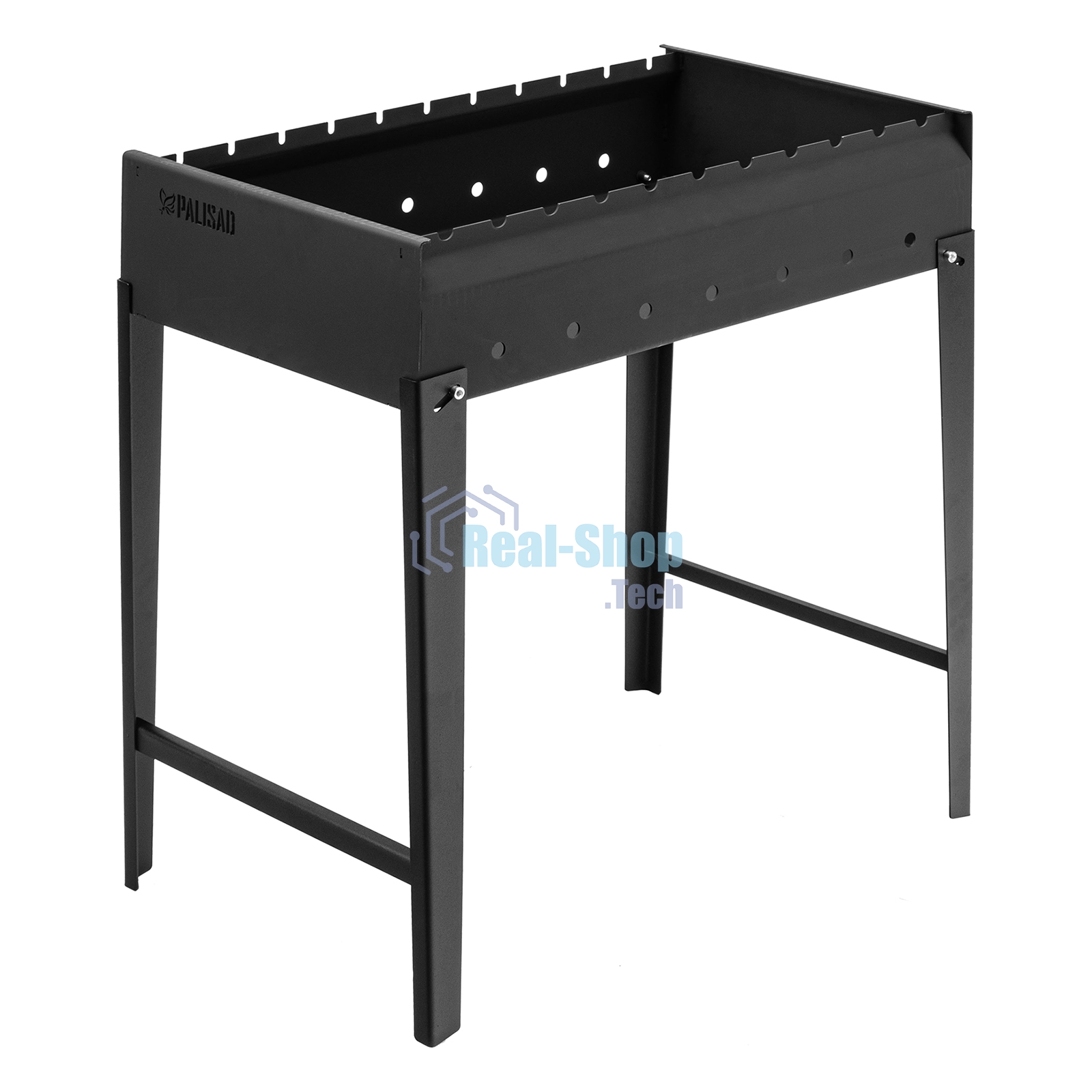 Мангал сварной, 605х375х138/640 мм, сталь 2 мм, Camping Palisad