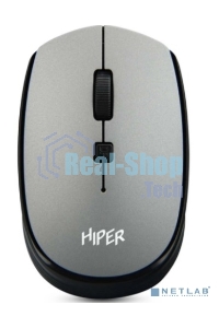 Мышь беспроводная HIPER HOMW-081 серый, 1600 dpi, радиоканал, USB, кнопки - 4