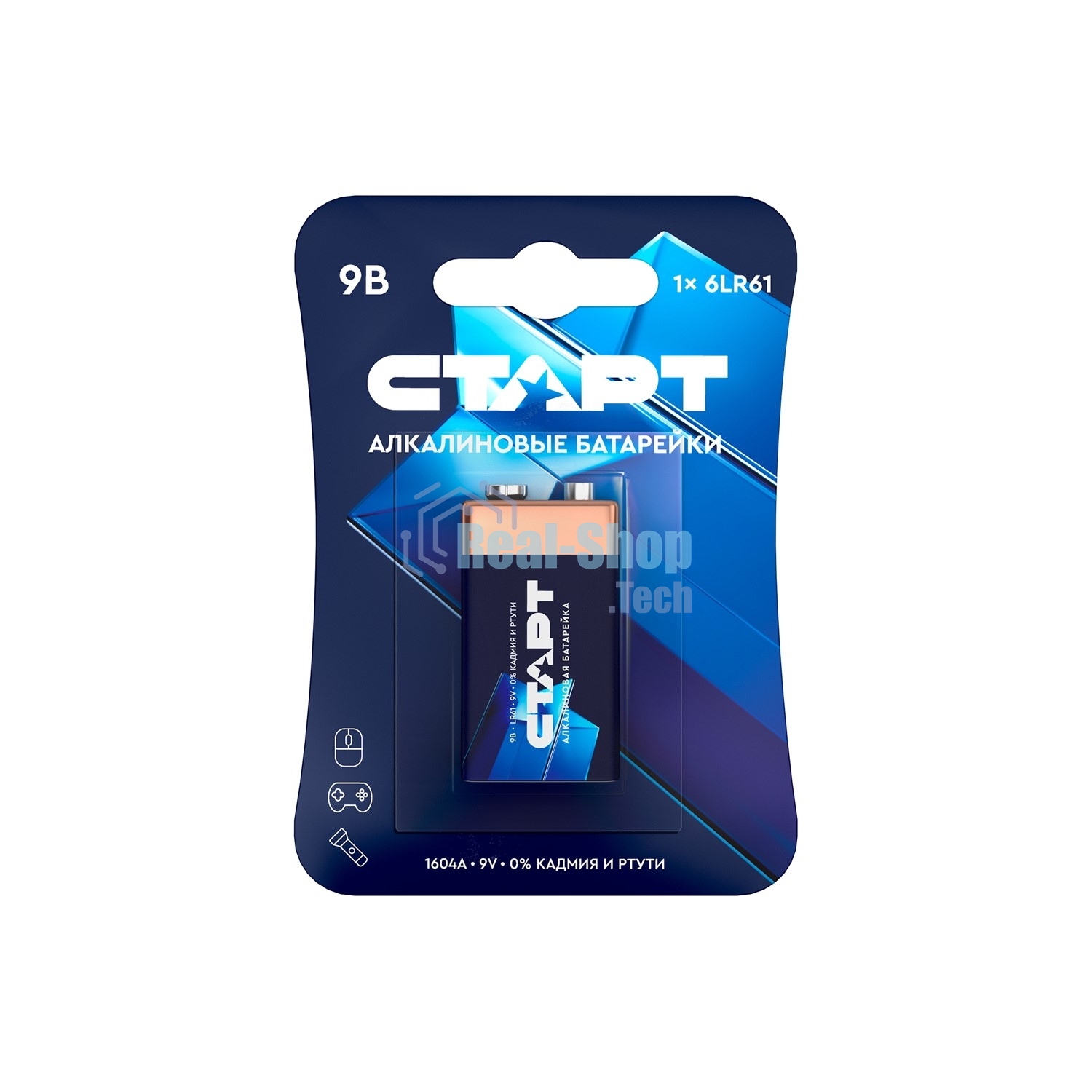 Батарейка СТАРТ 6LR61-BL1 10/200 (1 шт)