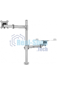 Кронштейн для монитора/ноутбука Cactus CS-VM-LH07-AL серебряный 13