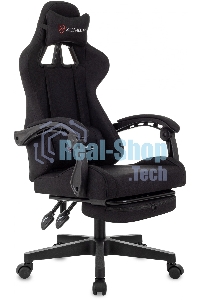 Кресло игровое Zombie Shadow черный Neo Black с подголов. крестов. пластик подст. для ног пластик черный