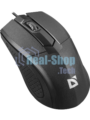 Мышь проводная Defender Optimum MB-270 черный, 1000 dpi, USB, кнопки - 3
