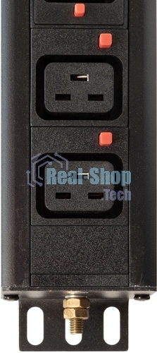 Блок распределения питания Powercom PDU-32AVMS24-18C3-6C9-3P верт.размещ. 18xC13 6xC19 с сетевым мониторингом 3x32A EN 60309 2м