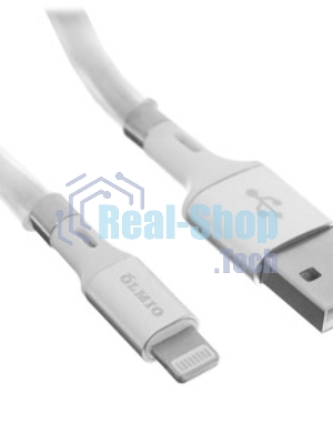 Кабель OLMIO MAGNET, USB 2.0 - Lightning, 1.2м, 2.1A,
