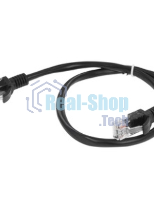Патч-корд медный UTP Cablexpert PP10-0.5M/BK cat.5e, 0.5м, литой, многожильный, черный