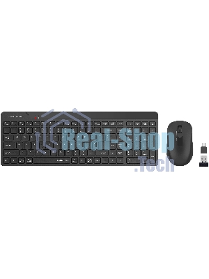 Комплект клавиатура+мышь A4Tech FStyler FG2300 Air2 беспроводной, USB, 1200 DPI, чёрный