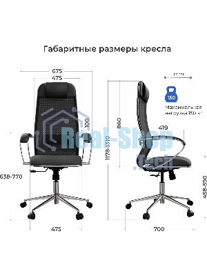 Кресло компьютерное ErgoLife Set 15/подл.131/осн.Synchro 052, черный 48D.16.1.403 z316737895