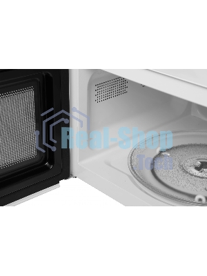 Микроволновая печь BBK 25MWS-970T/WB белый, 25 л, 900 Вт, переключатели - кнопки, поворотный механизм