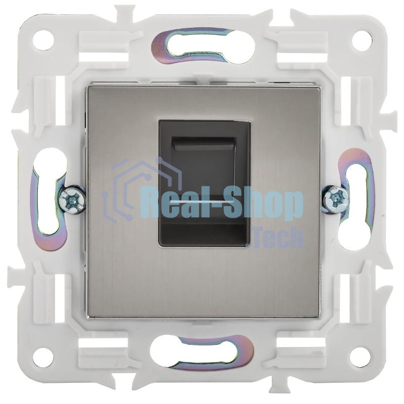 SKANDY Розетка компьютерная RJ45 кат.6 SK-K02N никель | SK-K10-2-K50 | IEK