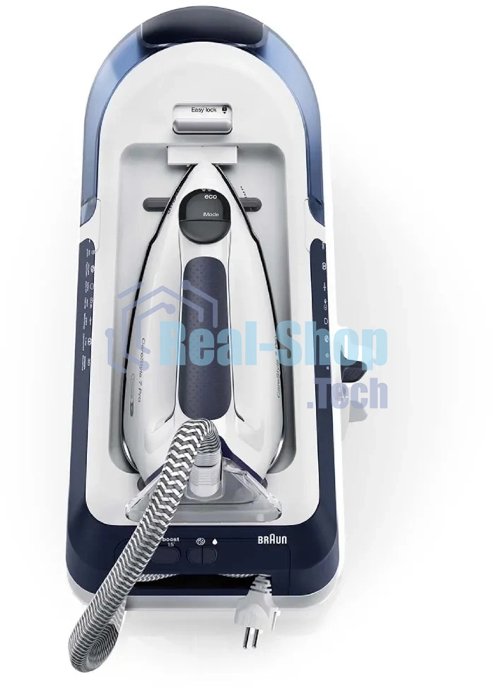 Парогенератор Braun IS7282BL белый/синий, 2700 Вт, 180 г/мин, 600 г/мин, 2000 мл
