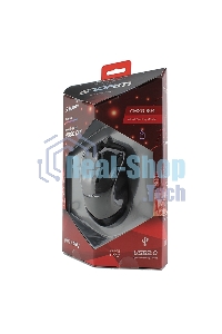 Мышь проводная Crown Gaming CMXG-804 черный, 2000 dpi, USB, кнопки - 9