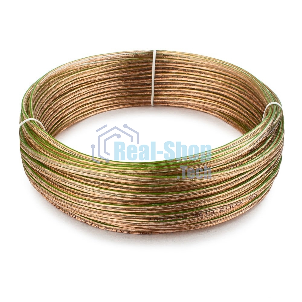 Акустический кабель Cablexpert CC-TC2x0,5-20M, прозрачный, 20 м, бухта