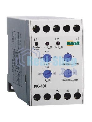 Реле контроля фаз 380В тип01 серии РК-101 DEKraft 23300DEK