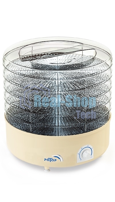 Сушилка для овощей и фруктов Ротор СШ-002 5под. 520Вт прозрачный