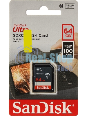 Флеш карта SDXC 64Gb UHS-I SDSDUNR-064G-GN3IN SANDISK