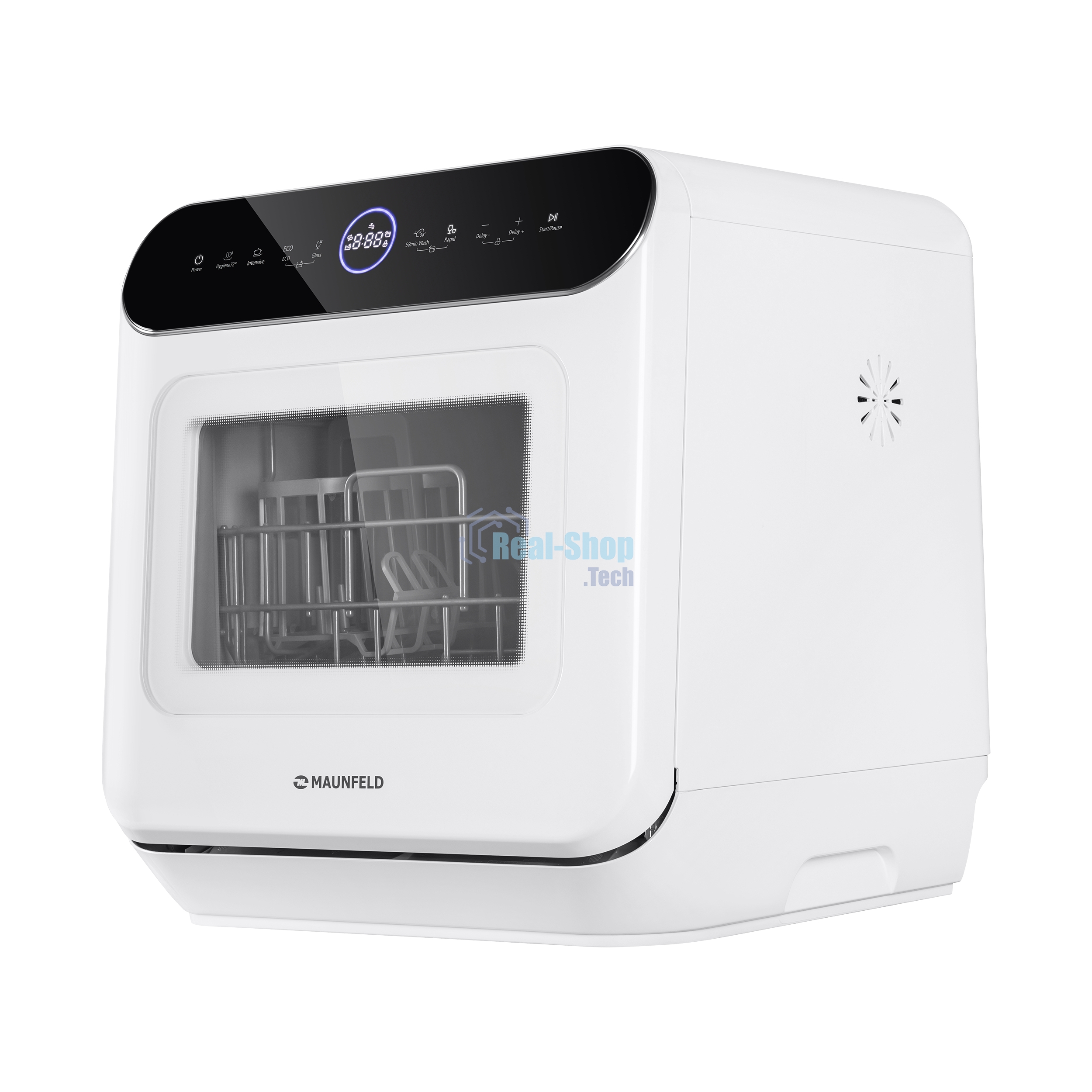 Посудомоечная машина Maunfeld MWF07IM, белый, 42 см, 3 компл., 58 дБ, класс B