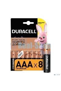 Батарейка Duracell LR03-8BL BASIC AAA (MN2400) (8 шт. в уп-ке)