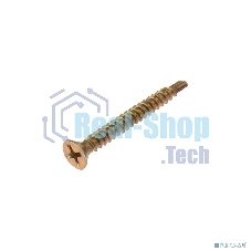 Саморез оконный Kranz сверло, 3.9х35, желтый цинк, короб (500 шт./уп.)