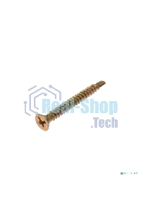 Саморез оконный Kranz сверло, 3.9х35, желтый цинк, короб (500 шт./уп.)